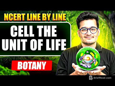 Cell The Unit of Life FULL CHAPTER || NCERT Line by Line || Vipin Sir 