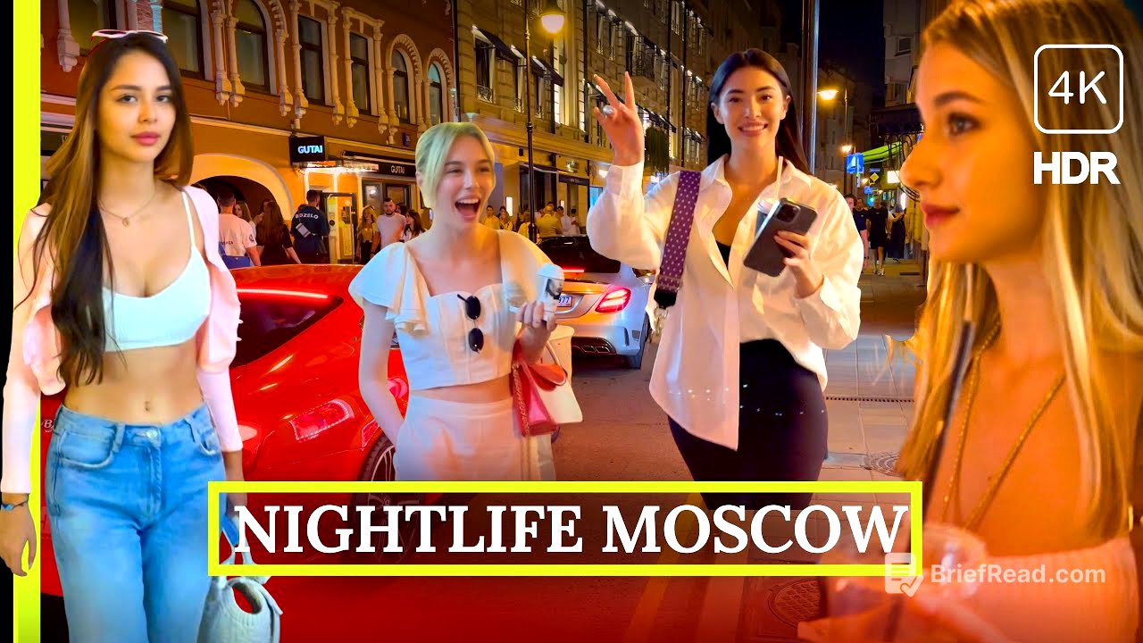 🔥 Moscow's Midnight Temptation 🔥 Nightlife Russia, the City Walking Tour 4K HDR