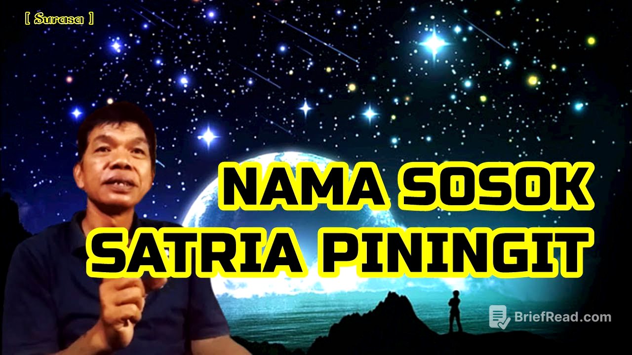 MUNCULNYA NAMA SATRIA PININGIT