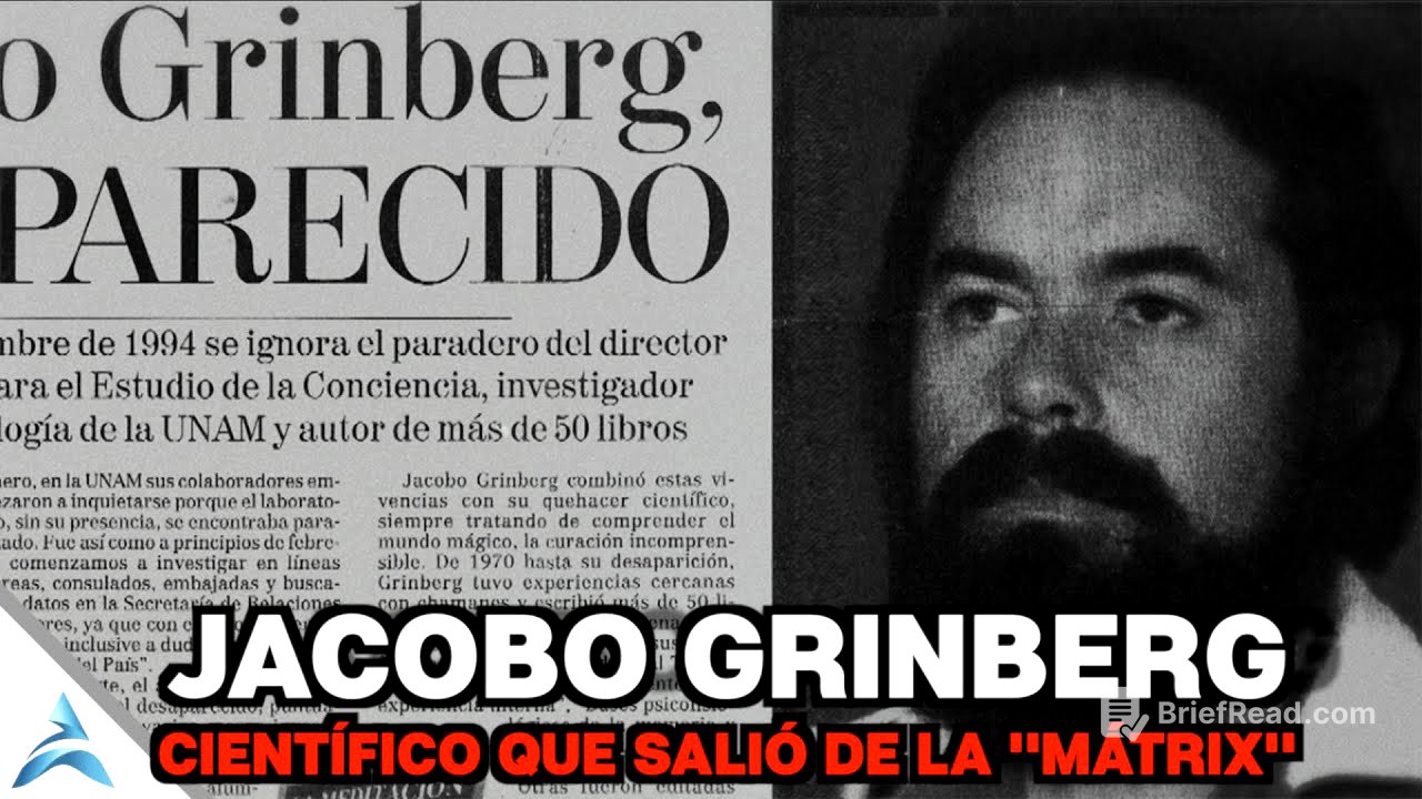 ⚠️Jacobo Grinberg - DESCUBRIÓ TODO sobre la Realidad y lo DESAPARECIERON