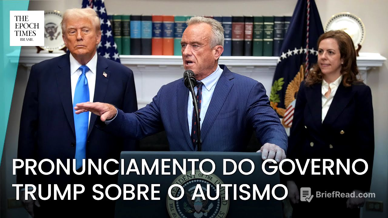 Governo Trump faz anúncio sobre descobertas médicas relacionadas ao autismo