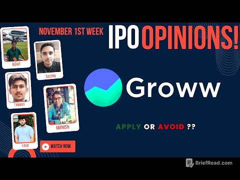 Groww IPO - Apply/Avoid? - November 1st Week Primary Market Chatter