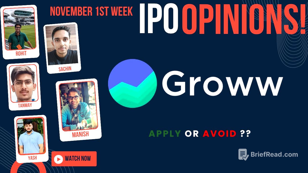 Groww IPO - Apply/Avoid? - November 1st Week Primary Market Chatter