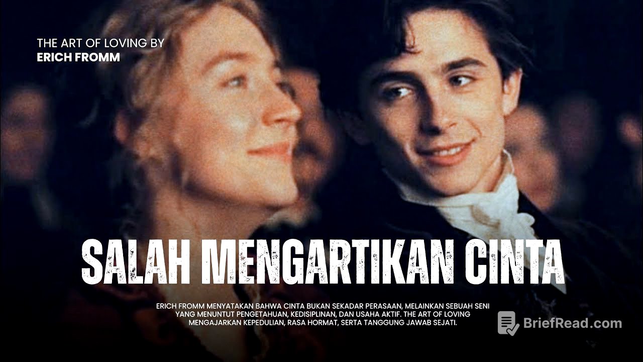 Alasan Psikologis Kenapa Hubunganmu Selalu Gagal (The Art of Loving)