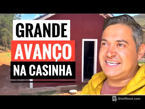 A CASINHA DO SÍTIO ESTÁ GANHANDO FORMA. JÁ DA PRA MORAR!