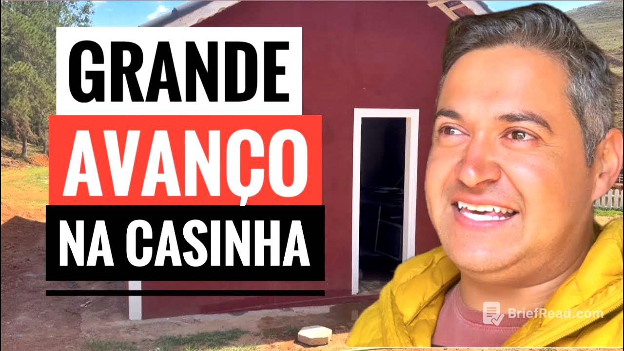 A CASINHA DO SÍTIO ESTÁ GANHANDO FORMA. JÁ DA PRA MORAR!