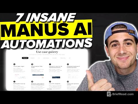 7 MIND BLOWING Use Cases For Manus AI (How To Use Manus AI For Beginners)