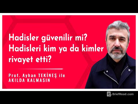Hadisler güvenilir mi? Hadisleri kimler rivayet etti? | Ayhan Tekineş ile Akılda Kalmasın