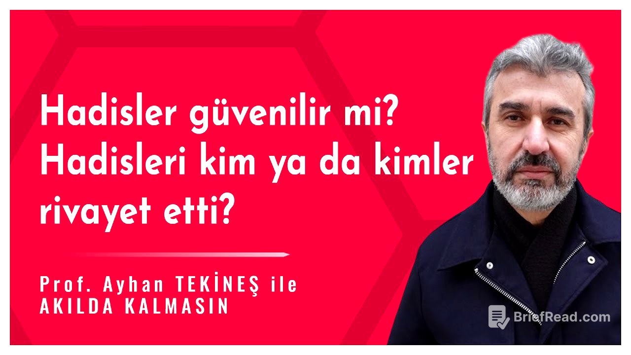 Hadisler güvenilir mi? Hadisleri kimler rivayet etti? | Ayhan Tekineş ile Akılda Kalmasın
