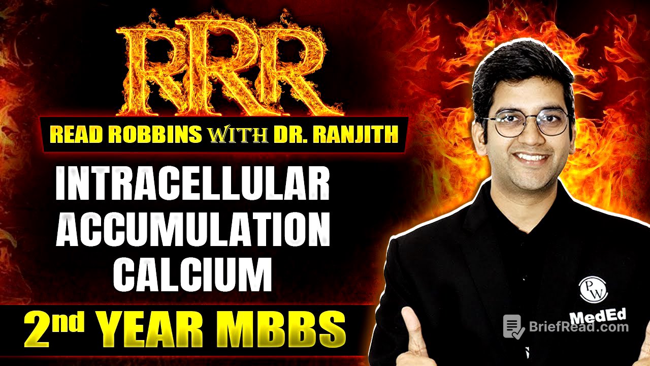 Intracellular Accumulation - Calcium: 2nd Year MBBS | Pathology | Read Robbins with Dr. Ranjith