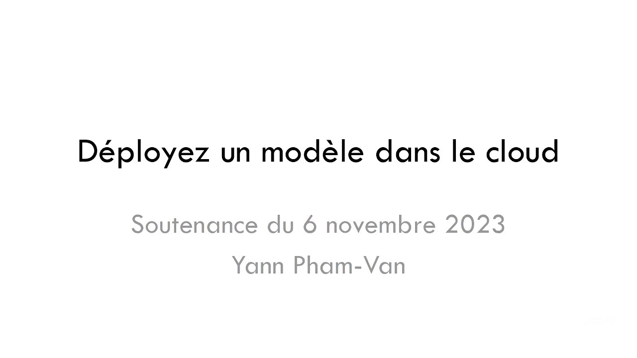 Déployer un modèle dans le cloud - Data Scientist - Projet 8