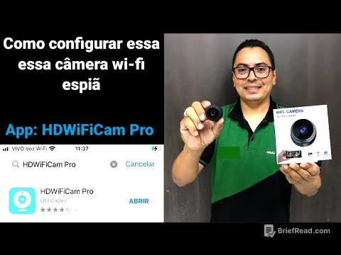 Mini câmera wi-fi espiã com bateria como configurar app: HDWiFiCam Pro
