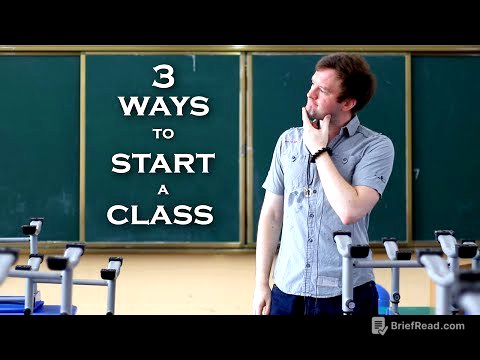 ESL | How To Start a Class?