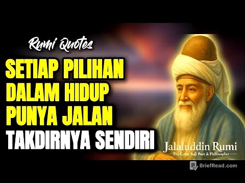💥HIDUP ADALAH PILIHAN, SETIAP PILIHAN PUNYA JALAN TAKDIR NYA SENDIRI | INSPIRATIF JALALUDIN RUMI