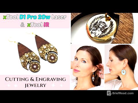 Making DIY Jewelry with xTool D1 Pro 20w & Infrared Laser Module (metal & wood) DIY Jewellery