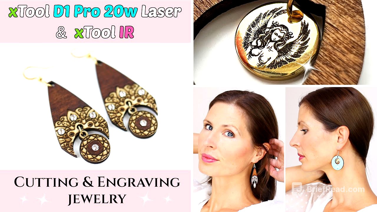 Making DIY Jewelry with xTool D1 Pro 20w & Infrared Laser Module (metal & wood) DIY Jewellery