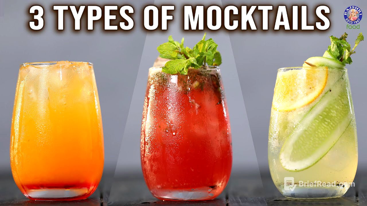 3 Quick & Easy Homemade #Mocktails | Non-Alcoholic Drinks For Date Nights, Get-Together, Parties