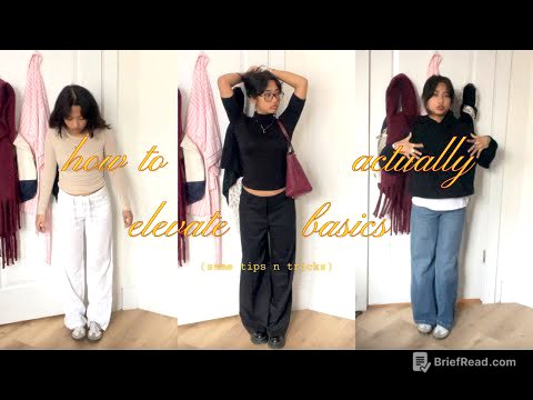 how to actually elevate basic outfits