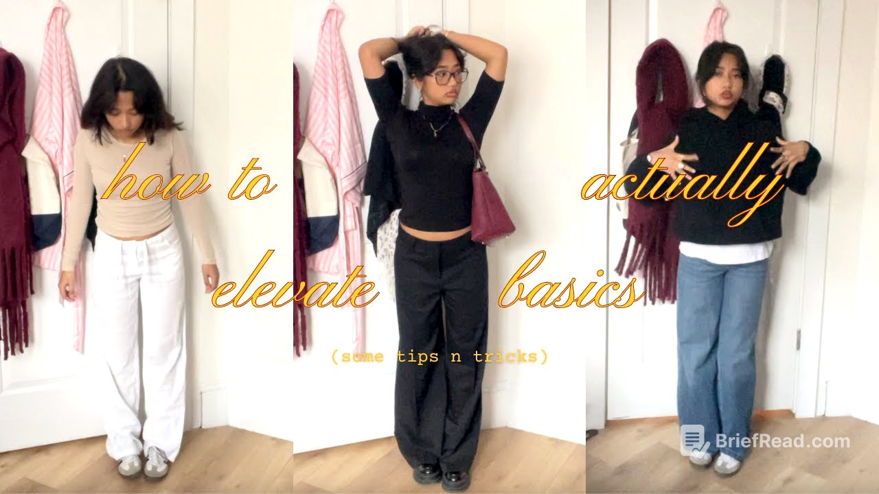 how to actually elevate basic outfits