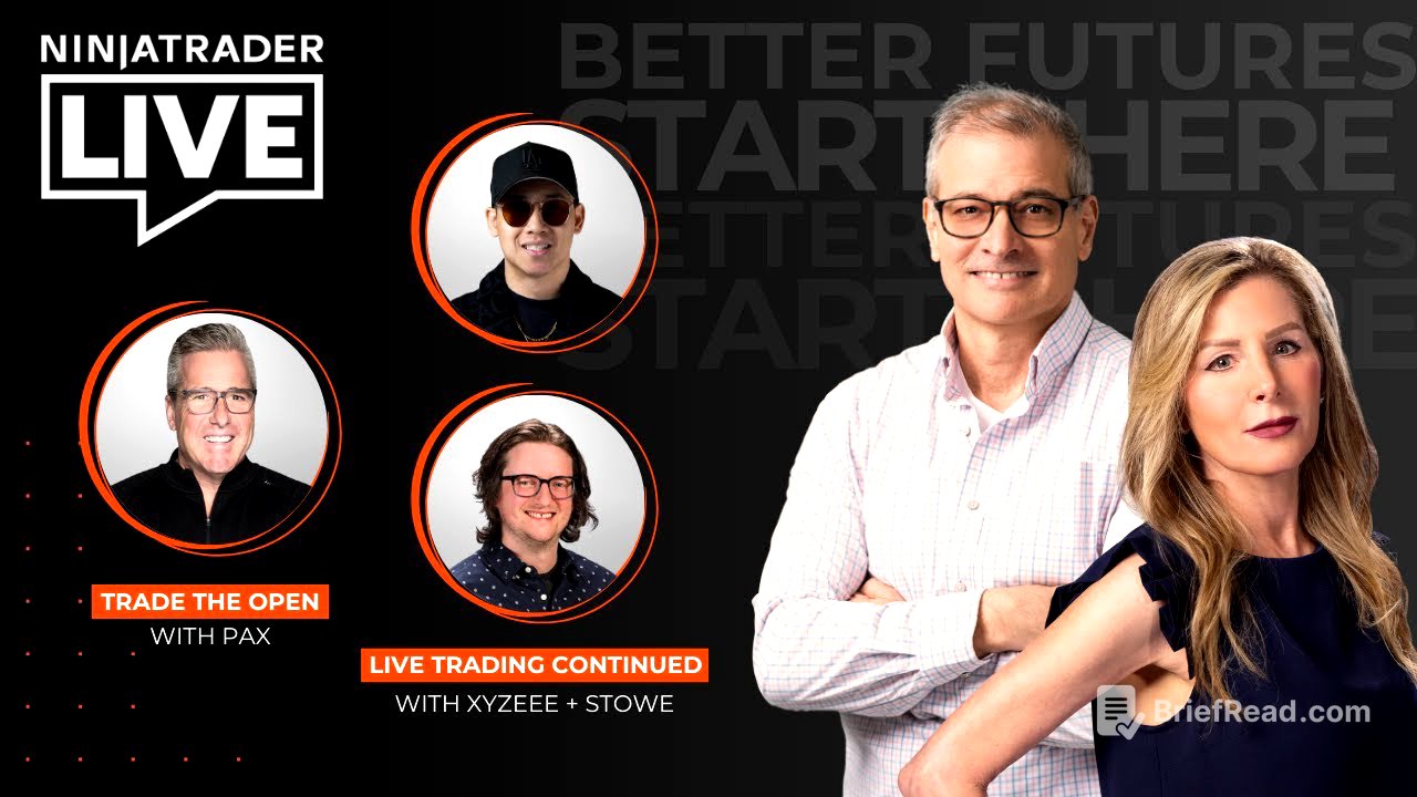 NinjaTrader Live | Futures Trading + Market Analysis w/ Pax, Tammy Marshall, Stowe + Xyzeee 8/29/25
