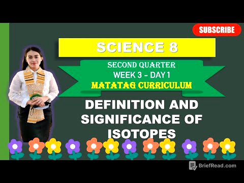 SCIENCE 8: Q2_WEEK 3- Day 1: DEFINITION AND SIGNIFICANCE OF ISOTOPES ||MATATAG CURRICULUM