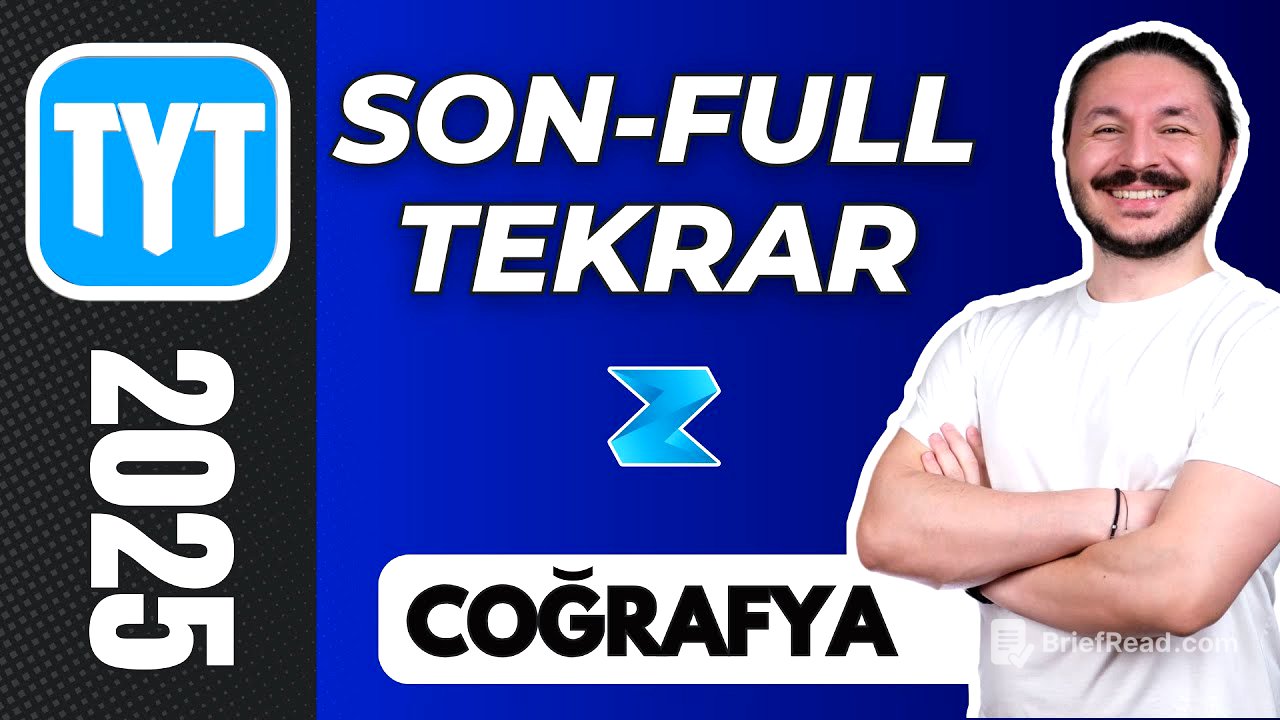Tyt coğrafya full tekrar tek video 📕 ZEDUVA COĞRAFYA 2025