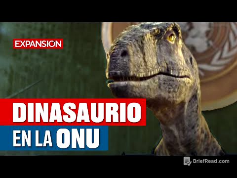 DINOSAURIO APARECE en la ONU y advierte sobre CAMBIO CLIMÁTICO | ÚLTIMAS NOTICIAS