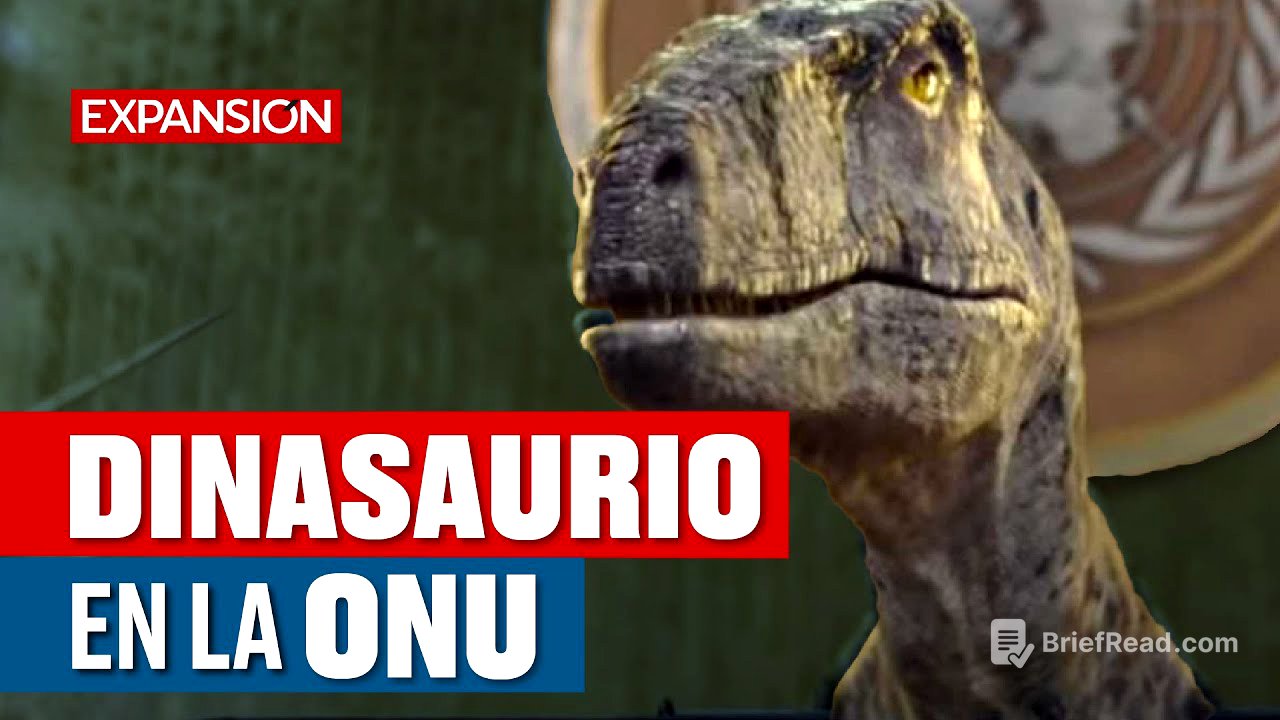 DINOSAURIO APARECE en la ONU y advierte sobre CAMBIO CLIMÁTICO | ÚLTIMAS NOTICIAS