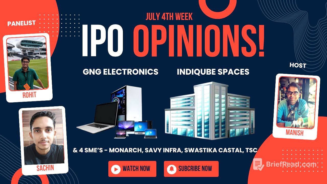 GNG Electronics, Indiqube Spaces, Monarch Surveyors & July 4th week IPOs : Primary Market Chatter
