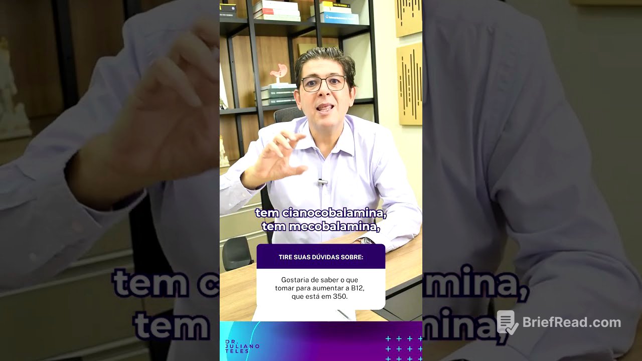 Vitamina B12 baixa? Veja como suplementar do jeito certo: