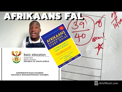 HOW TO GET A DISTINCTION IN AFRIKAANS FAL EASILY ( tips + motivation)