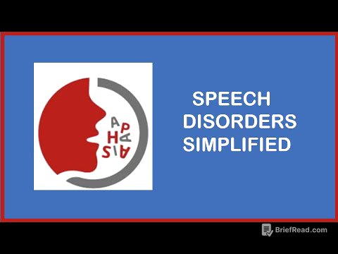 SPEECH DISORDERS ,APHASIA