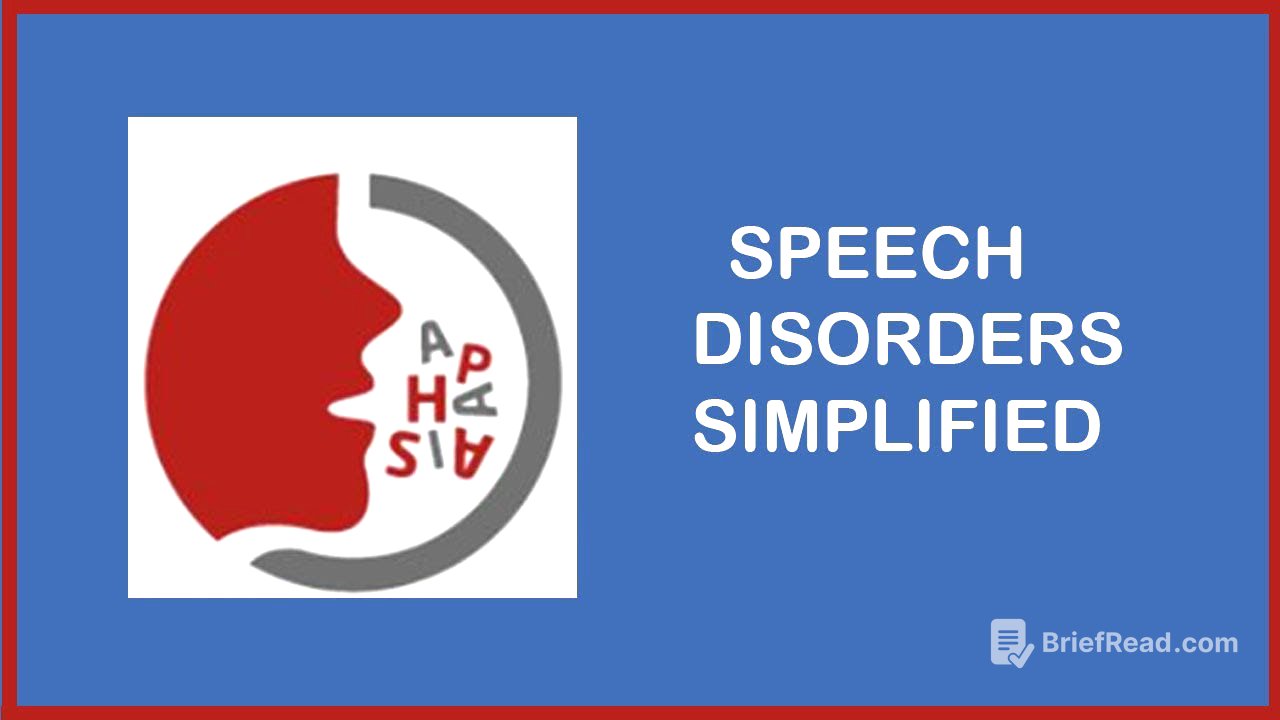 SPEECH DISORDERS ,APHASIA