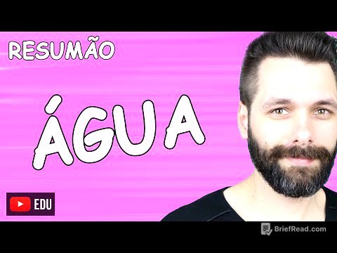 RESUMO sobre ÁGUA - Bioquímica | Biologia com Samuel Cunha