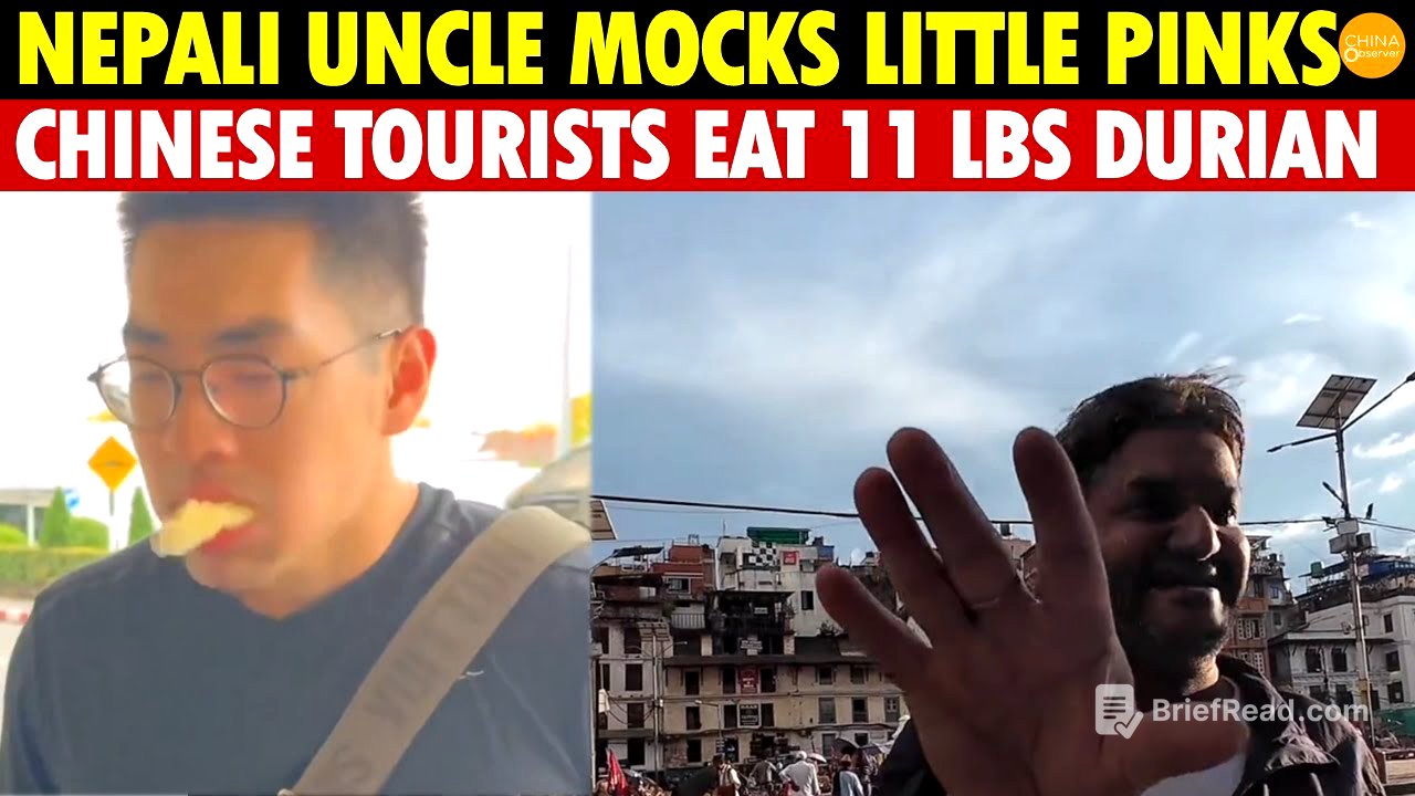 Nepali Uncle Mocks China’s “Little Pinks,” Chinese Tourists Devour 11 Lbs of Durian Before Boarding