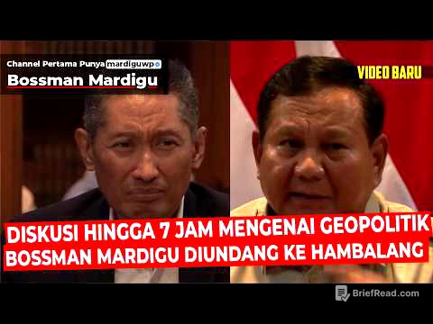 BOSSMAN MARDIGU BERTANYA LANGSUNG KE PAK PRABOWO DI HAMBALANG !!! BOP, IRAN ISRAEL - Mardigu Wowiek