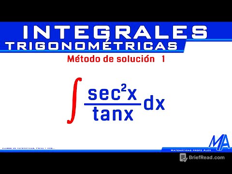 Integral de sec²x/tanx | secante al cuadrado sobre tangente | Integrales trigonométricas