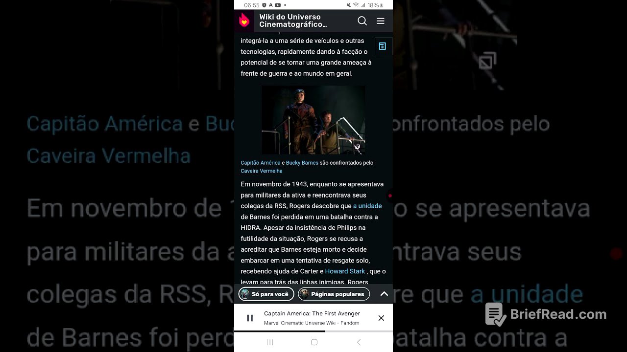 Capitão américa o primeiro vingador