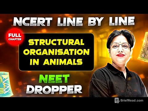 Structural Organisation in Animals FULL CHAPTER | NCERT Class 11th Zoology | Chapter 1 | Yakeen NEET