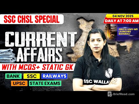 Current Affairs Today | 04 November Current Affairs 2025 | Daily Current Affairs | By Krati Mam