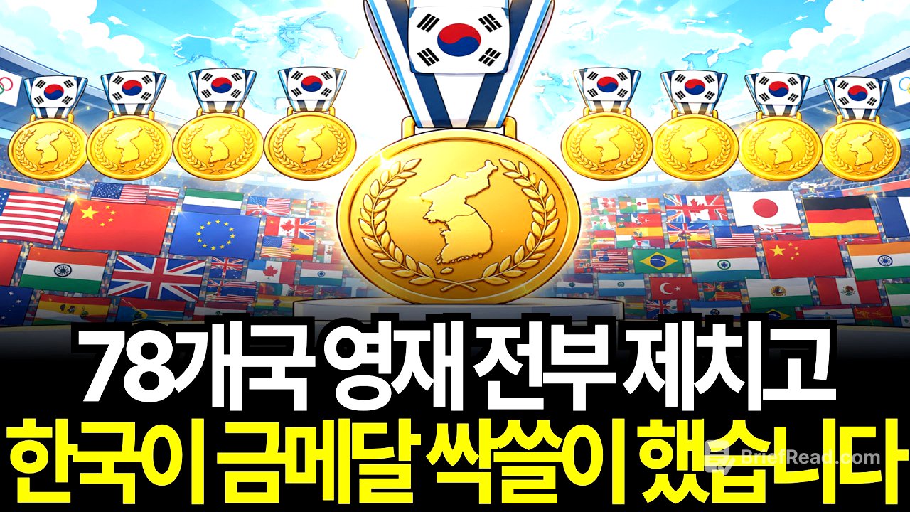 인구 5천만의 기적, 대한민국이 세계 과학을 제패한 진짜 이유 국제과학올림피아드 생물올림피아드 금메달
