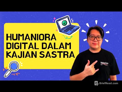 Martin Suryajaya: Pendekatan Humaniora Digital Untuk Kajian Sastra Part 1