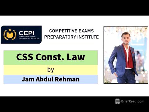 CSS | Constitutional Law | Jam Abdul Rehman