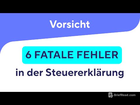 VORSICHT: Die größten Fehler bei der Steuererklärung 2024