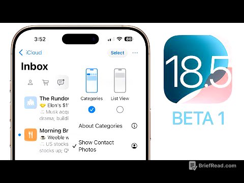iOS 18.5 Beta 1 Released - What's New?