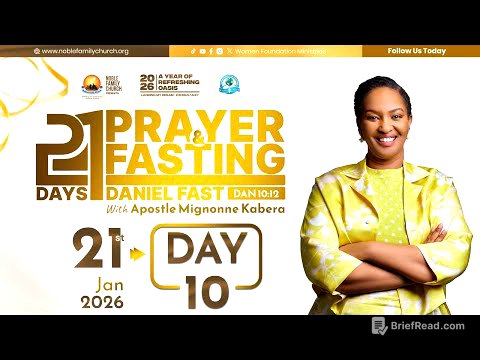21 Days of Prayer and Fasting 2026 (Day 10) "Daniel Fast. Dan. 10:12" - With Apostle Mignonne Kabera