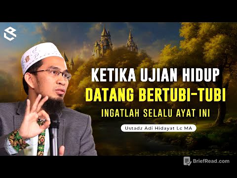 KETIKA UJIAN HIDUP TERASA BEGITU BERAT || Ustadz Adi Hidayat
