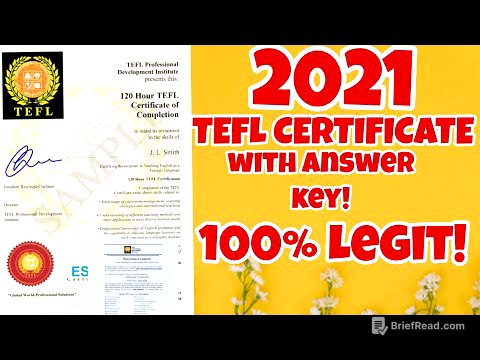 TEFL CERTIFICATE 2021 WITH ANSWER ! | 100 % LEGIT !
