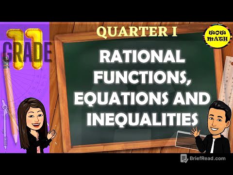 RATIONAL FUNCTIONS, EQUATIONS, AND INEQUALITIES || GRADE 11 GENERAL MATHEMATICS Q1