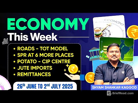 Economy This Week: Weekly Current Affairs for UPSC Prelims & Mains 2025–26 | Shyam Kaggod | IAS Exam